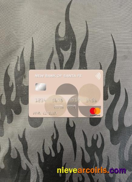 Argentina New Bank of Santa Fe mastercard photolook